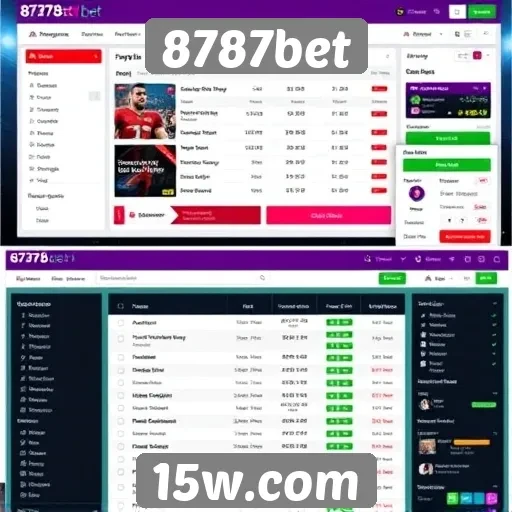 Interface e usabilidade do site 8787bet
